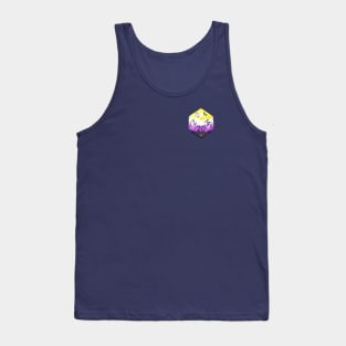 Nonbinary Pride D20 Dice Tank Top